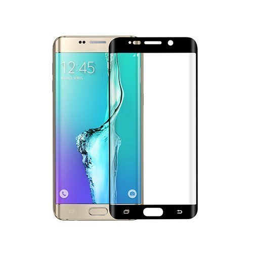 0.1mm Pet Kaareva Näytönsuoja Samsung Galaxy S6 Edge Plus Puhelimelle Musta