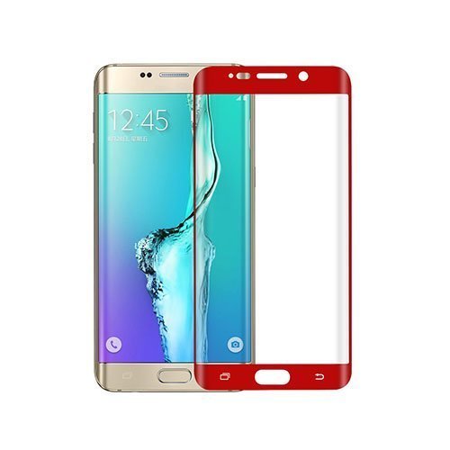 0.1mm Pet Kaareva Näytönsuoja Samsung Galaxy S6 Edge Plus Puhelimelle Punainen