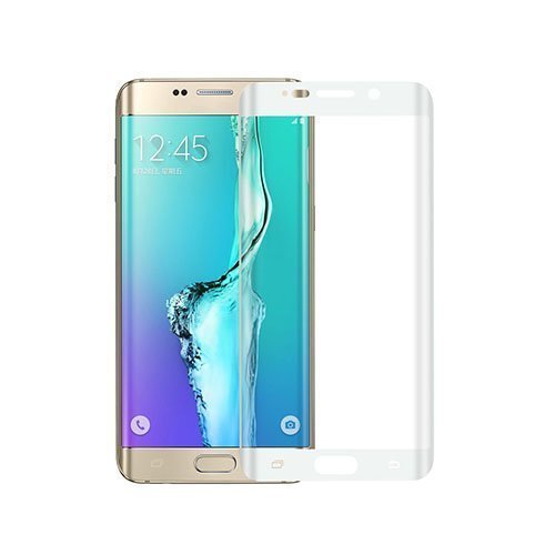 0.1mm Pet Kaareva Näytönsuoja Samsung Galaxy S6 Edge Plus Puhelimelle Valkoinen