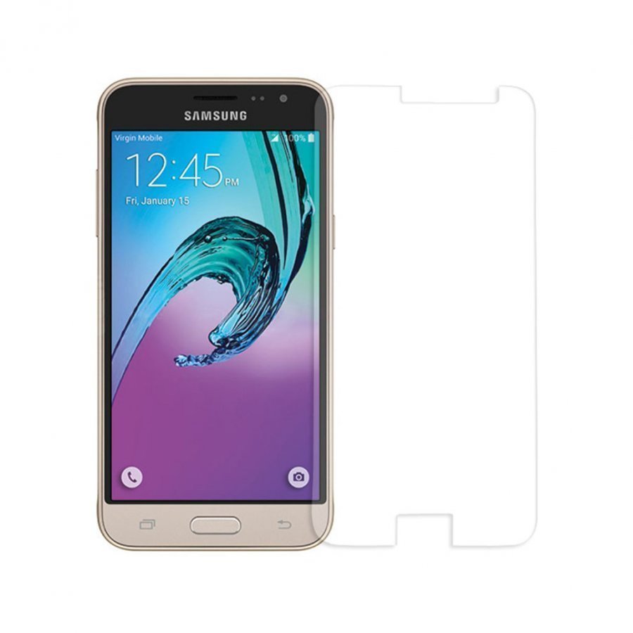 0.3mm Karkaistu Lasi Näytönsuoja Samsung Galaxy J3 2016 Kaari Reunat