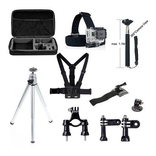 10 In 1 Gopro Accessories Set With Chest Belt