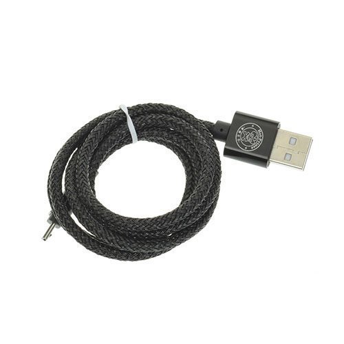 1m Hamppuköysi 2a Mikro Usb Kaapeli Musta