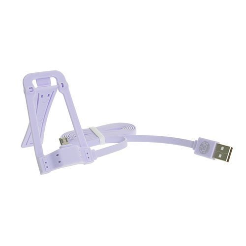 1m Mikro Usb Data Latauskaapeli Puhelin Standillä Purple