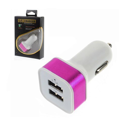 2.1a Älykäs Kaksois-Usb Ulostuloinen Autolaturi Rosee