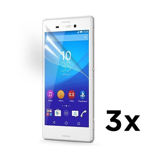 3 Kpl Näytön Suojakalvoja Sony Xperia M4 Aqua Puhelimelle.