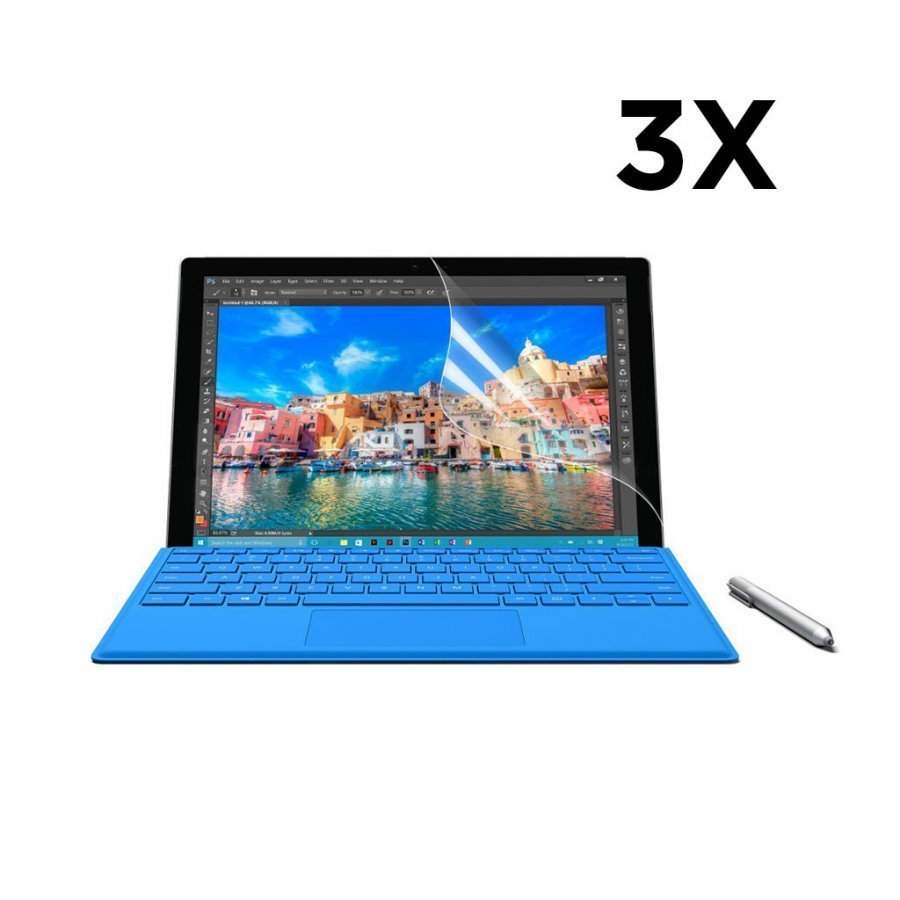 3-Pack Microsoft Surface Pro 4 Hd Kirkas Lcd Näytön Suojakalvo