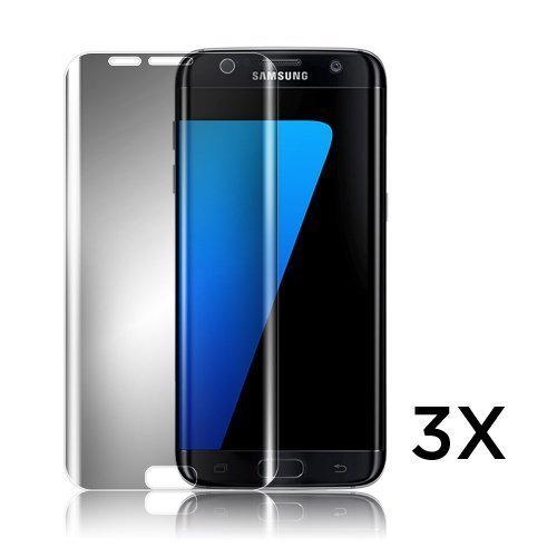 3-Pack Samsung Galaxy S7 Edge Kaareva Näytön Suojakalvo Kirkas