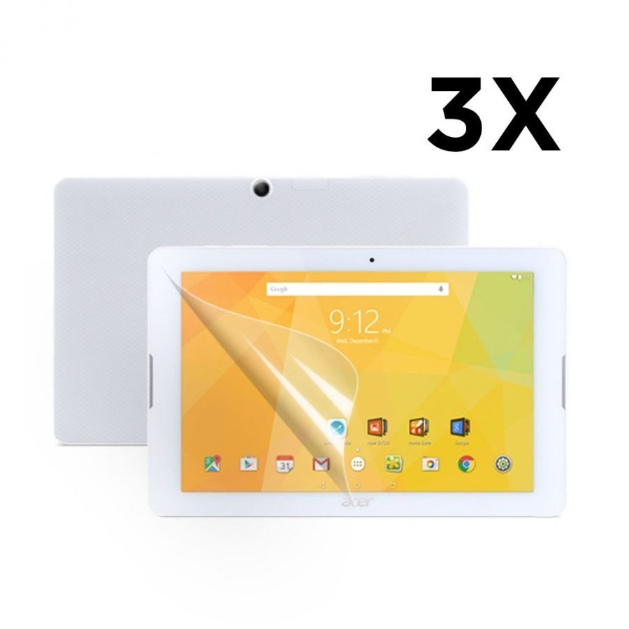 3-Pakkaus Acer Iconia One 10 B3-A20 Kirkas Lcd Näytön Suojakalvo