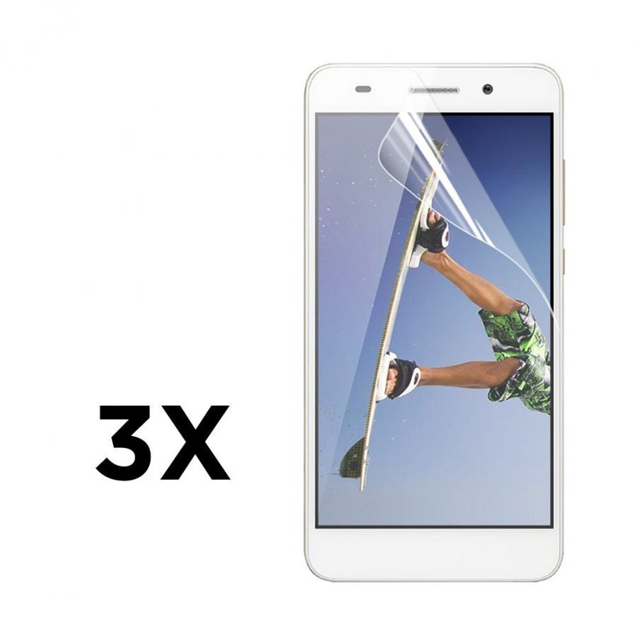 3-Pakkaus Enkay Kirkas Hd Pet Huawei Y6 Ii Näytön Suojakalvo