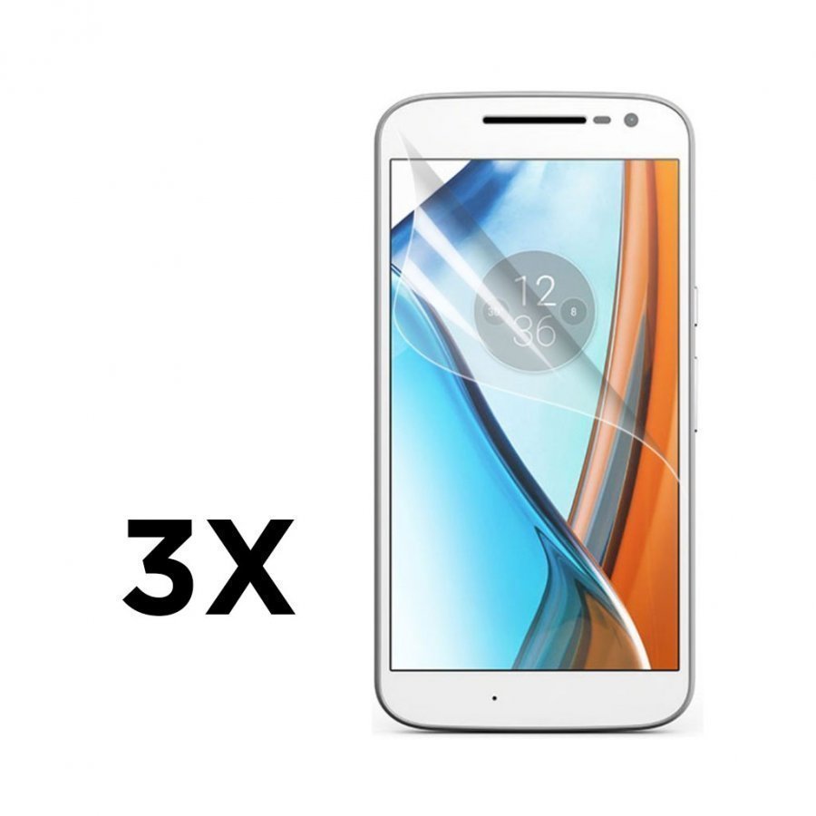3-Pakkaus Motorola Moto G4 Ultra Kirkas Lcd Näytön Suojakalvo