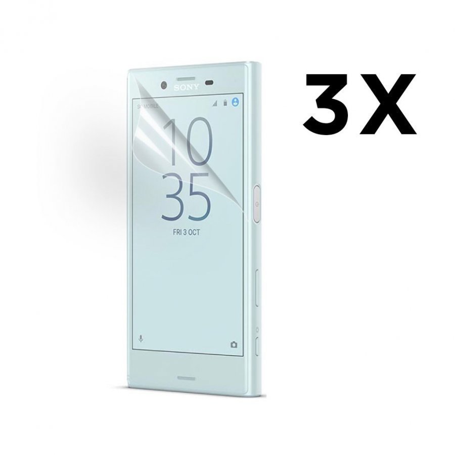3-Pakkaus Sony Xperia X Compact Kirkas Lcd Näytön Suojakalvo