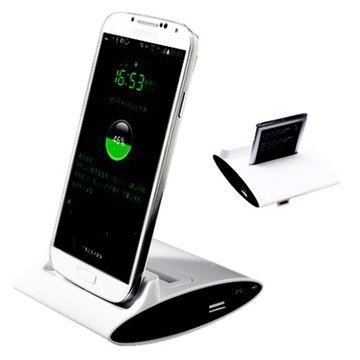 3 in 1 OTG Docking Station Samsung Galaxy S4 I9500 I9505 I9502 White