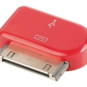 30-napainen telakkasovitin 30-napainen telakka uros USB Micro B naaras punainen