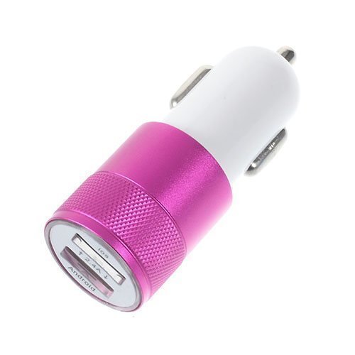 3.4a Kaksois-Usb Autolaturi Adapteri Iphone Ipad Samsung Laitteille Rosee