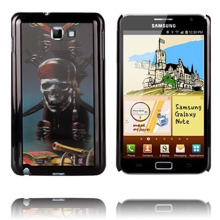 3d Effect Pirate Pääkallo Samsung Galaxy Note Suojakuori