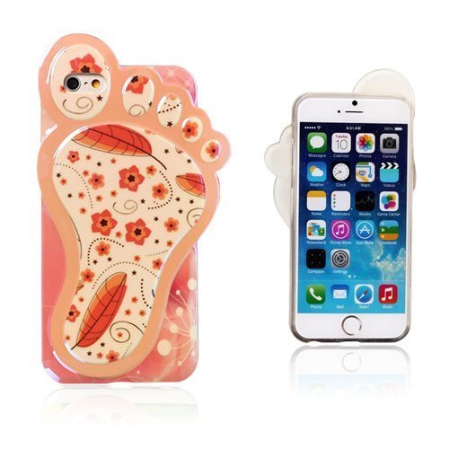 3d Foot Punaiset Kukat Iphone 6 Suojakuori