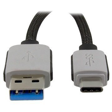 4smarts BasicLine USB 3.0 A-Tyyppi / USB 3.1 C-Tyyppi Kaapeli Harmaa