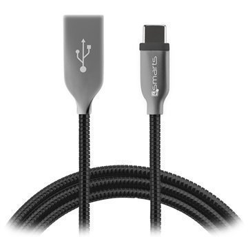 4smarts FerrumCord USB-C / USB-A Kaapeliadapteri 0.5m Musta