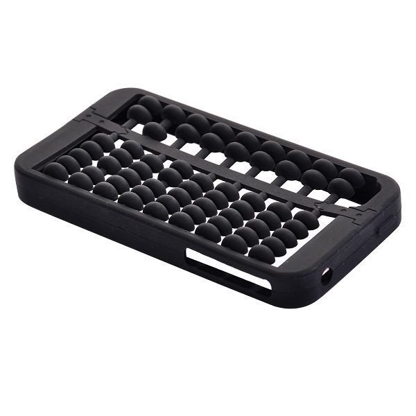 Abacus Musta Iphone 4 / 4s Silikonikuori