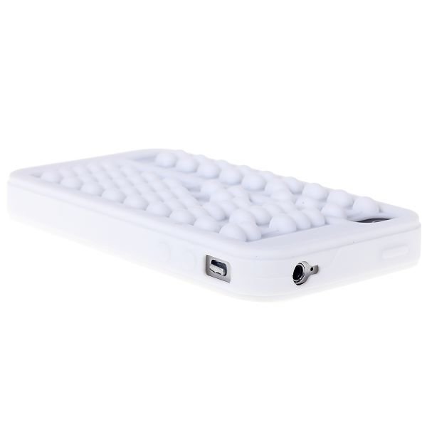Abacus Valkoinen Iphone 4 / 4s Silikonikuori