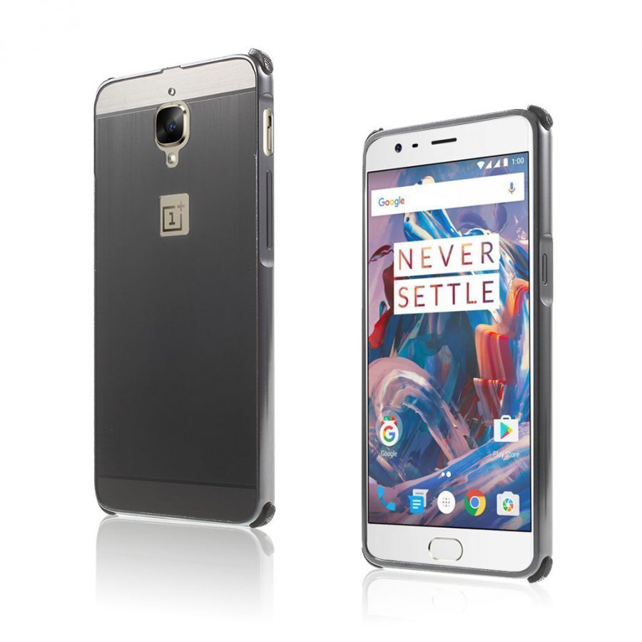 Absalon Oneplus 3 Metallikehyksinen Kuori Musta