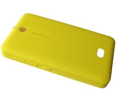 Akkukansi / Takakansi Asha 501/ Asha 501 Dual SIM yellow