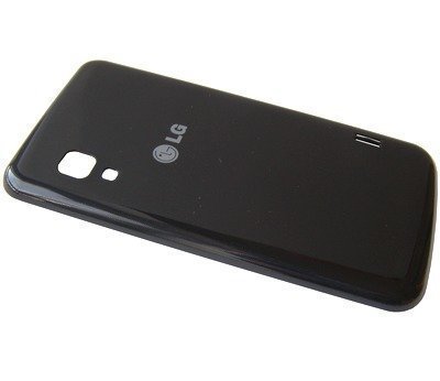 Akkukansi / Takakansi LG E455 Optimus L5 Dual II musta