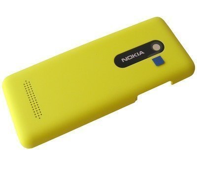 Akkukansi / Takakansi Nokia 206 Asha Dual SIM yellow