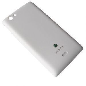 Akkukansi / Takakansi Sony ST23i Xperia Miro valkoinen