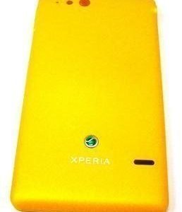 Akkukansi / Takakansi Sony ST27i Xperia GO yellow