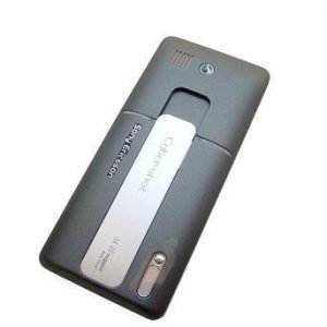 Akkukansi / Takakansi for Sony Ericsson K770i gray / silver