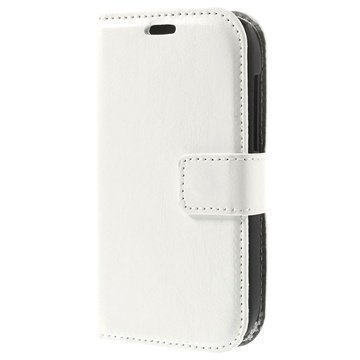 Alcatel One Touch T'Pop Wallet Nahkakotelo Valkoinen