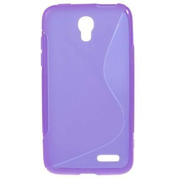 Alcatel Pop S3 S-Curve TPU-Kotelo Violetti