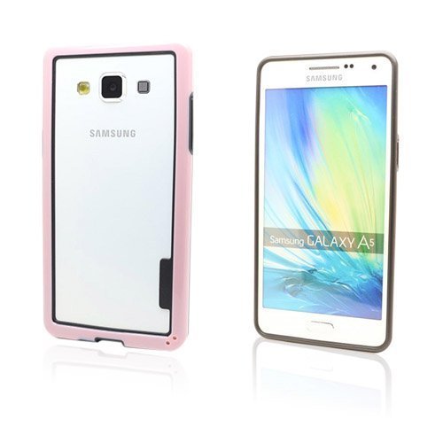 Alkio Samsung Galaxy A5 Bumper + Tpu Suojakuori Vaaleanpunainen