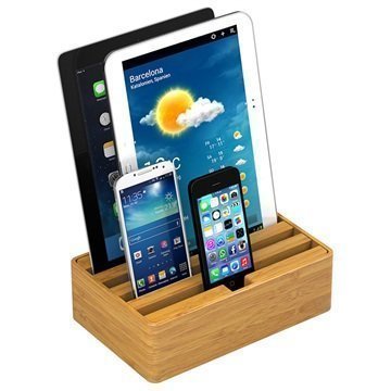 All-Dock Lataustelakka 4-Porttia Medium Bambu