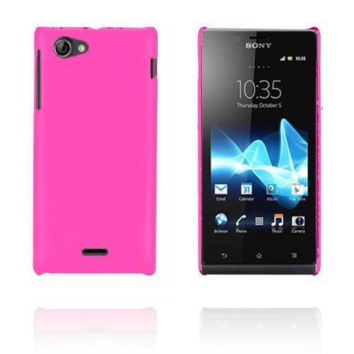 Alpha Kuuma Pinkki Sony Xperia J Suojakuori