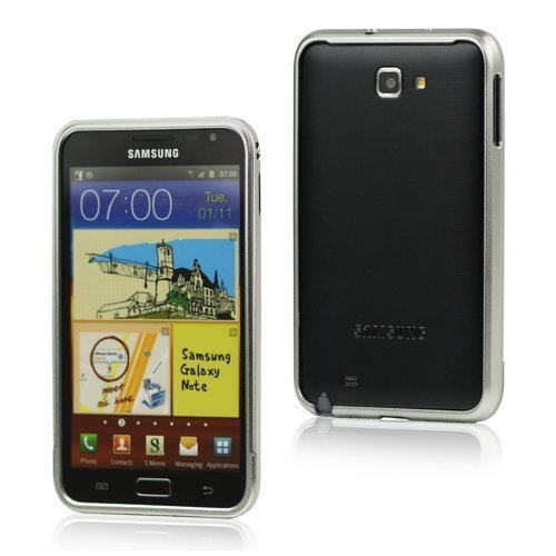 Alu Bumper Hopea Samsung Galaxy Note Alumiininen Suojakehys