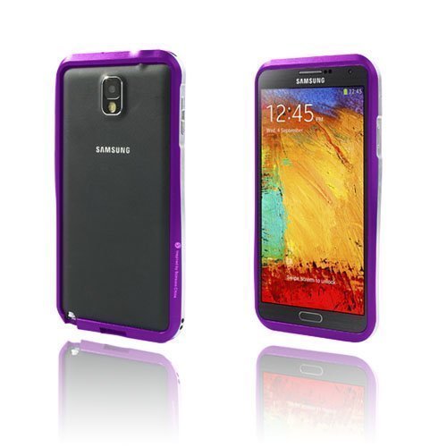 Alu Bumper Violetti Samsung Galaxy Note 3 Alumiininen Bumper Suojakehys