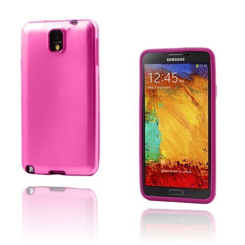 Alu Guard Samsung Galaxy Note 3 Alumiinikuori Kuuma Pinkki