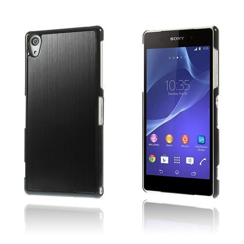 Alu Plate Musta Sony Xperia Z2 Suojakuori