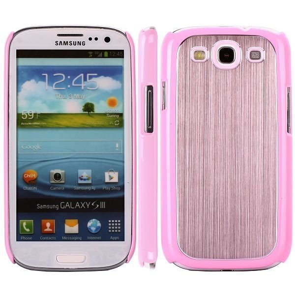 Alu Shield Pinkki Samsung Galaxy S3 Suojakuori