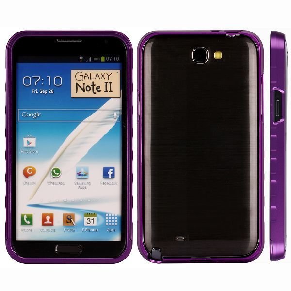 Alulite Violetti Samsung Galaxy Note 2 Alumiininen Suojakehys