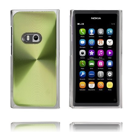 Alumiini Suojus Vihreä Nokia N9 Suojakuori