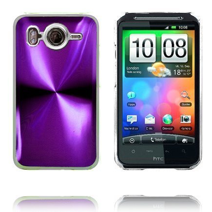 Alumiininen Blade Läpikuultava Reunus Violetti Htc Desire Hd Suojakuori