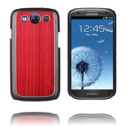 Alumiininen Tausta Ver. Iii Punainen Samsung Galaxy S3 Suojakuori