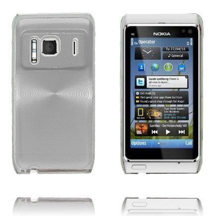 Aluminium Shield Läpikuultava Reunus Hopea Nokia N8 Suojakuori