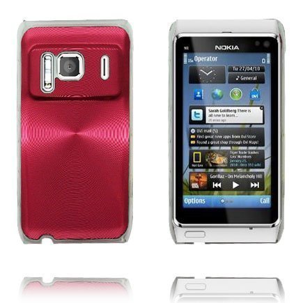 Aluminium Shield Läpikuultava Reunus Punainen Nokia N8 Suojakuori