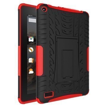 Amazon Fire 7 Anti-Slip Hybrid Case Black / Red