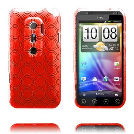 Amazona Punainen Htc Evo 3d Silikonikuori