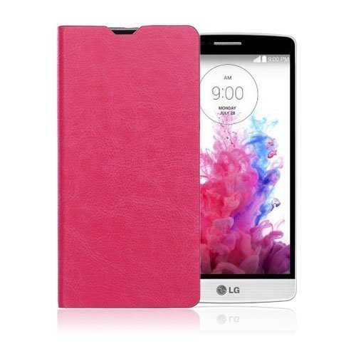 Amdrup Lg G4s Nahkakotelo Standillä Kuuma Pinkki